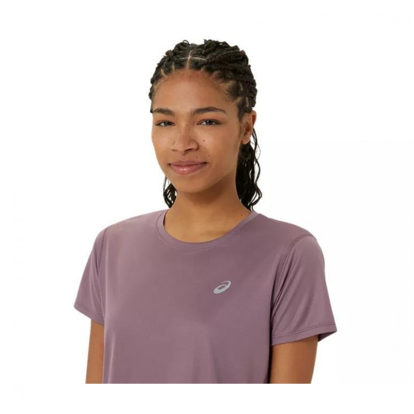 Asics t shirt femme violet outlet