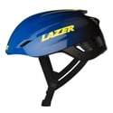 Capacete Lazer Z1 KinetiCore + Aeroshell azul amarelo