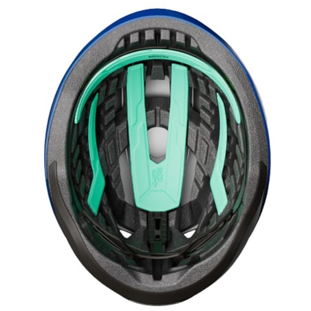Casque Lazer Z1 KinetiCore + Aeroshell bleu jaune