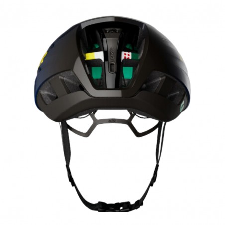Lazer Z1 KinetiCore + Aeroshell Helm Blau Gelb