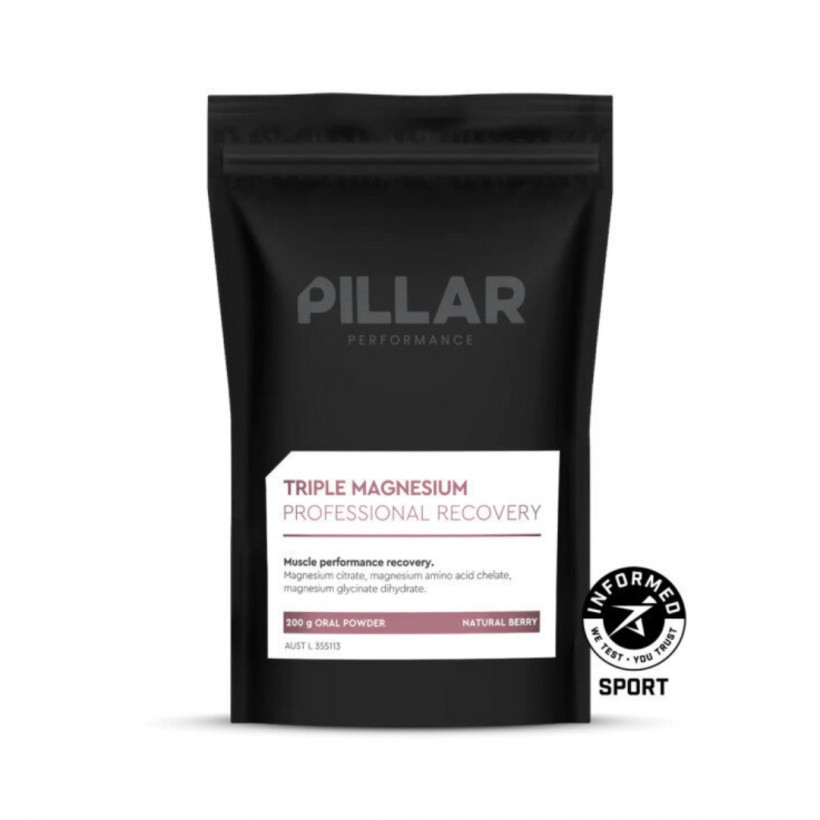 Pillar Performance Magnésium Triple Professionnel Framboise 200g (Sachet)