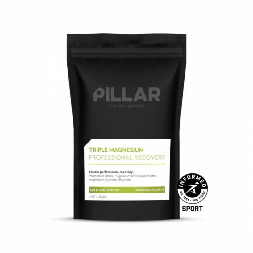 Pillar Performance Triple Magnésium Récupération Professionnelle d'Ananas et de Noix de Coco 200g