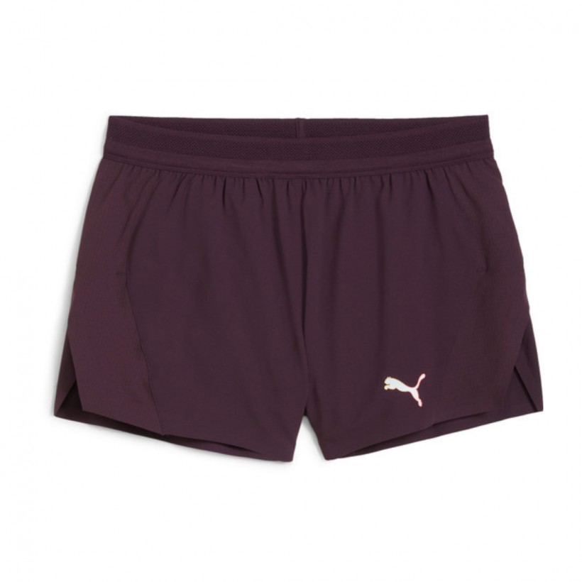 Calções Puma Run Ultraweave Velocity bordô mulher