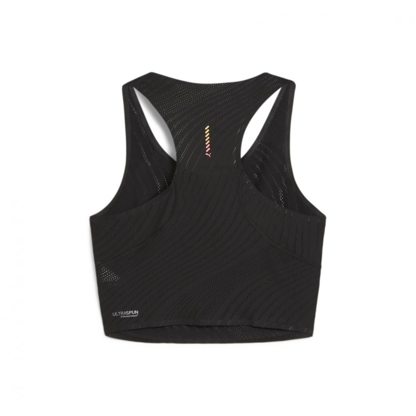 Top Puma Run Ultraspun Negro Mujer