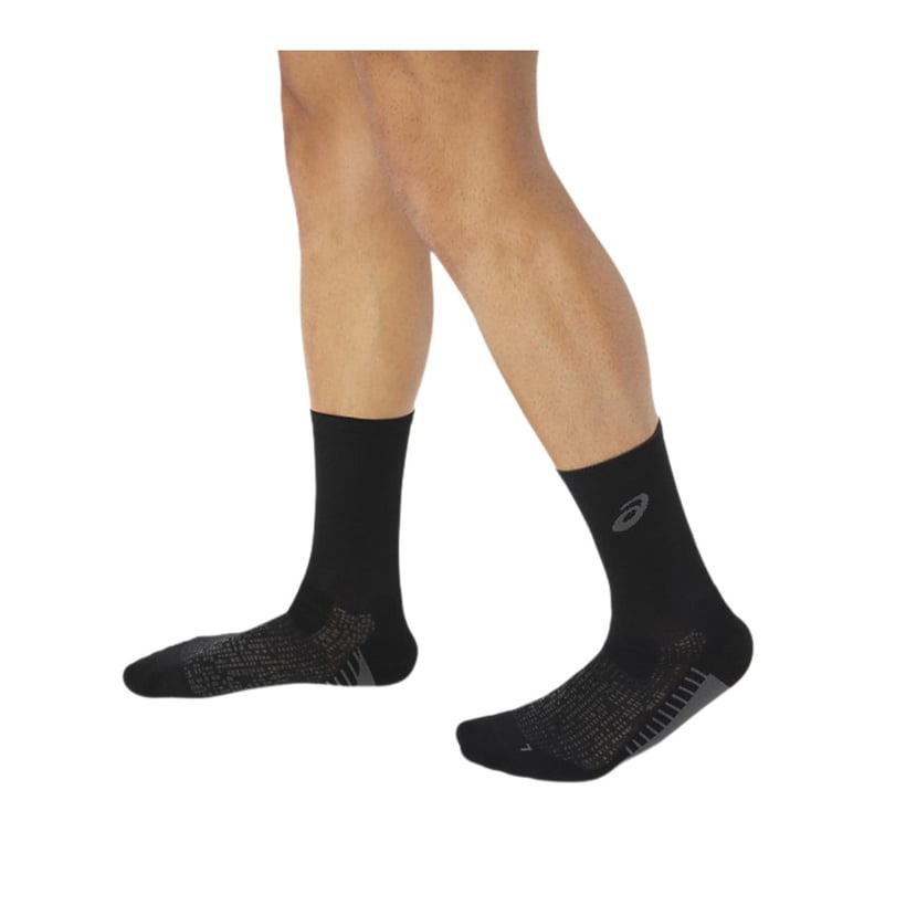 Asics Performance Run Crew Socks Black Gray