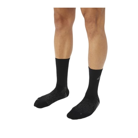 Asics Performance Run Crew Socks Black Gray