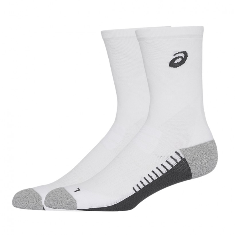 Asics Performance Run Crew Socks White Gray