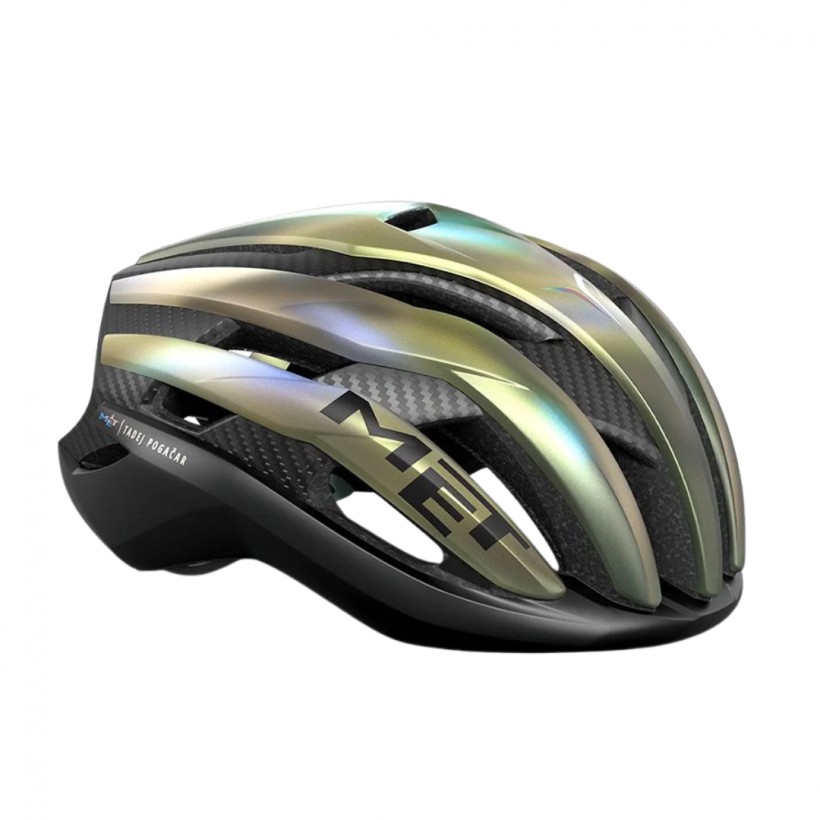 Casco MET Trenta 3k Carbon MIPS Tadej Pogacar Edition ll Verde