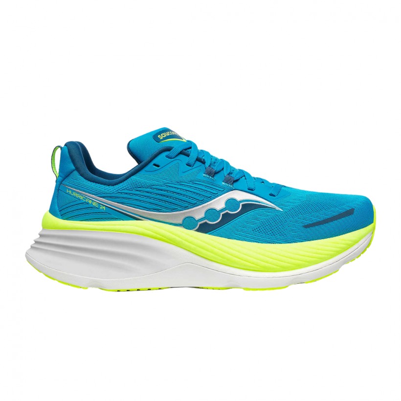 Scarpe Saucony Hurricane 24 Blu Verde