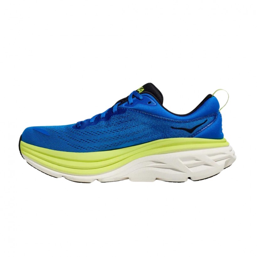 Hoka Bondi 8 Blue Yellow  Shoes