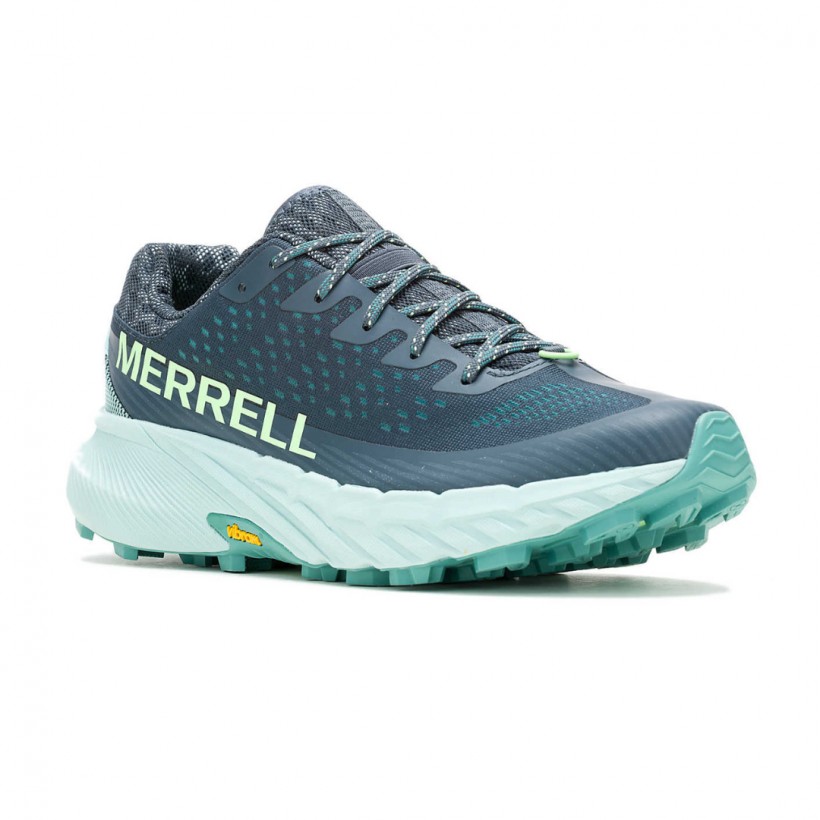 Merrell Agility Peak 5 Gray Green  Shoes