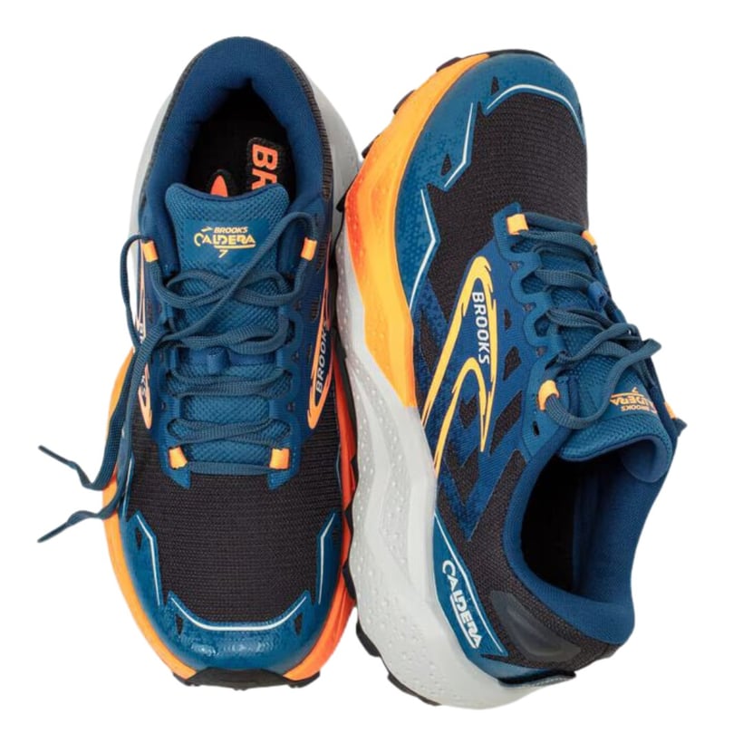 Chaussures Brooks Caldera 7 Bleu Orange 
