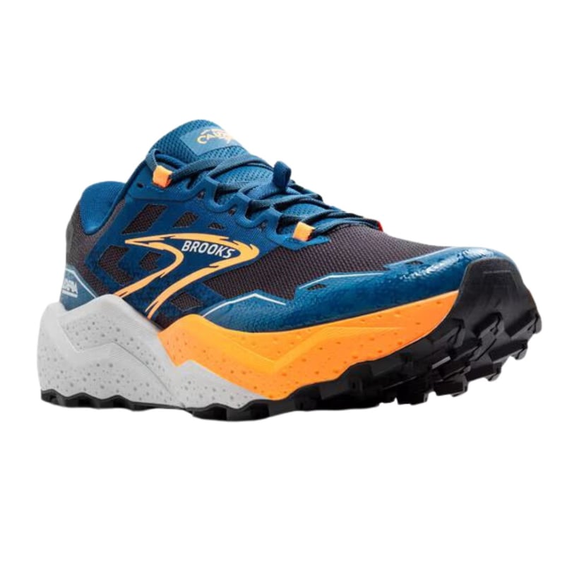 Ténis Brooks Caldera 7 Azul Laranja 