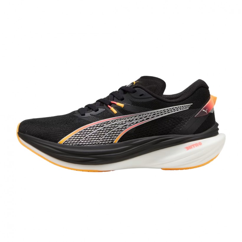 Buty Puma Deviate Nitro 3 Czarno-Pomarańczowe 