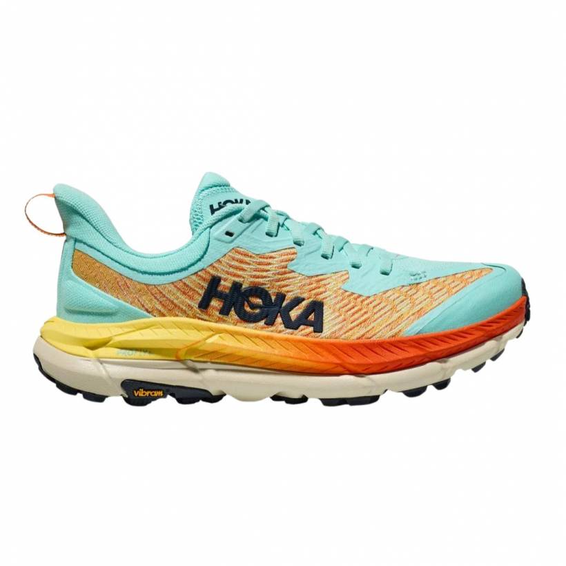 Buty Hoka Mafate Speed 4 Niebiesko-Pomarańczowe 
