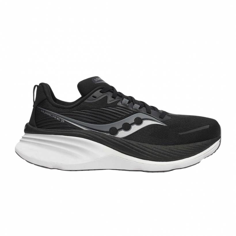 Saucony Hurricane 24 Zwart Witte Sneakers