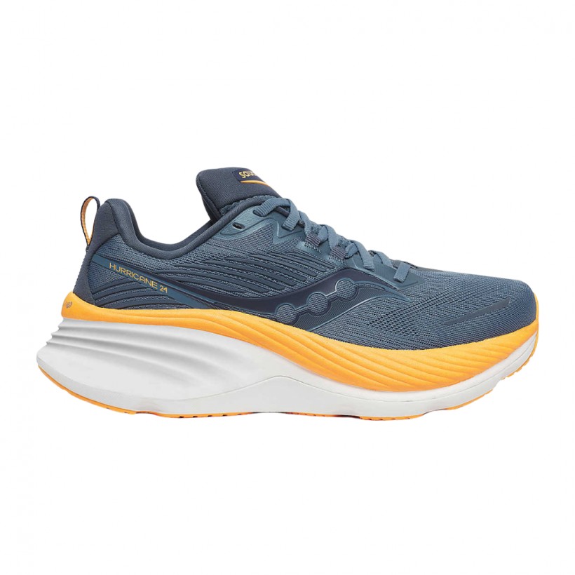 Schuhe Saucony Hurricane 24 Blau Orange  Damen