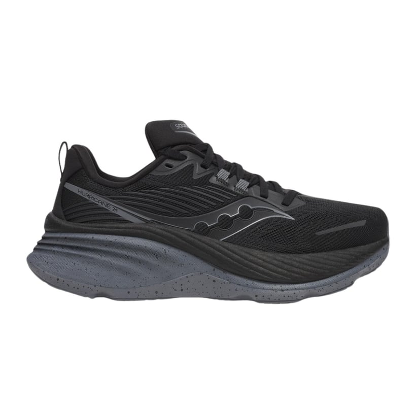Saucony Hurricane 24 Zwarte Dames Sneakers
