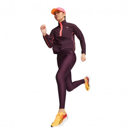 Zapatillas Puma Deviate Nitro 3 Naranja Rojo  Mujer