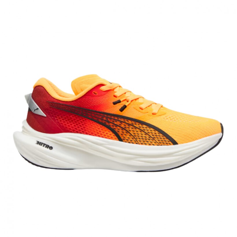 Zapatillas Puma Deviate Nitro 3 Naranja Rojo...