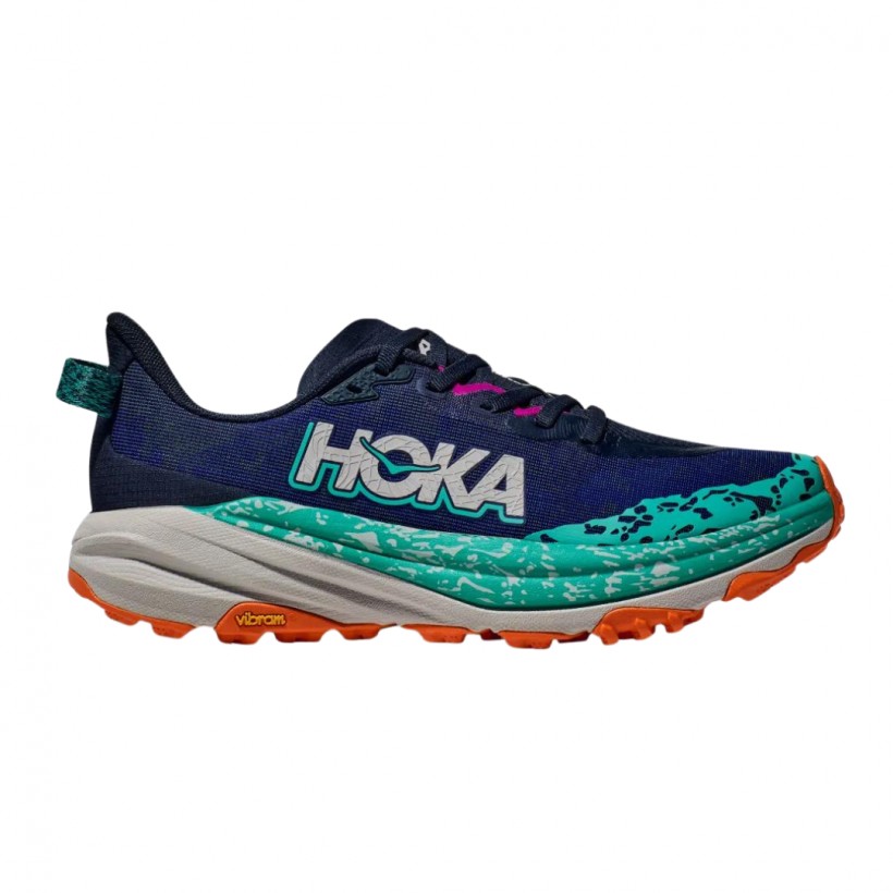 Schuhe Hoka Speedgoat 6 Blau Grün  Damen