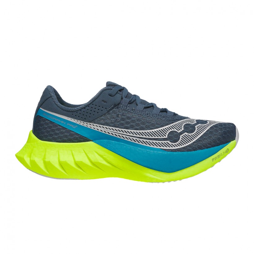 Saucony Endorphin Pro 4 Marineblau Grün  Damen Laufschuhe