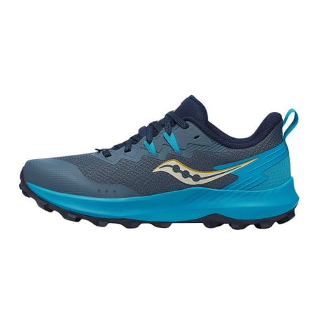 Shoes Saucony Peregrine 14 Navy Blue Brown  Women