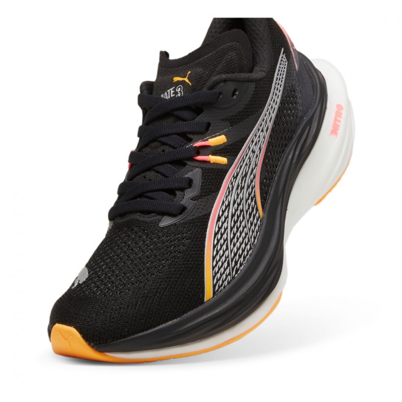 Schuhe Puma Deviate Nitro 3 Schwarz Orange  Damen