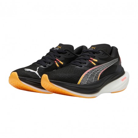 Schuhe Puma Deviate Nitro 3 Schwarz Orange  Damen