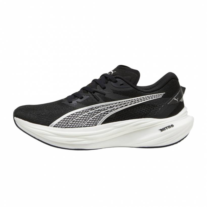 Scarpe Puma Deviate Nitro 3 Nero Bianco 