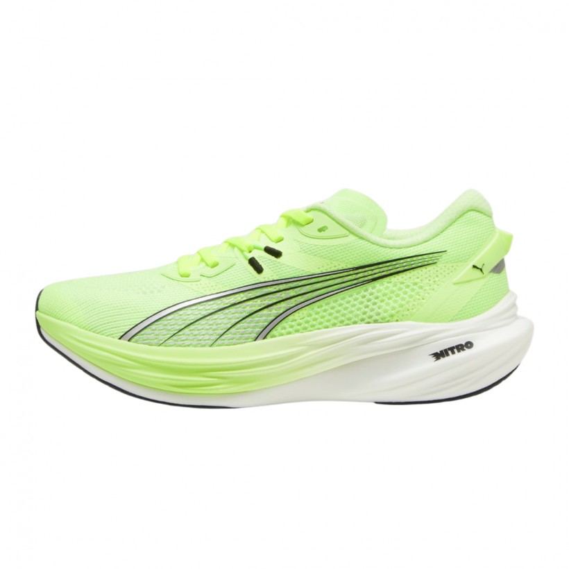 Zapatillas Puma Deviate Nitro 3 Verde Fluor 