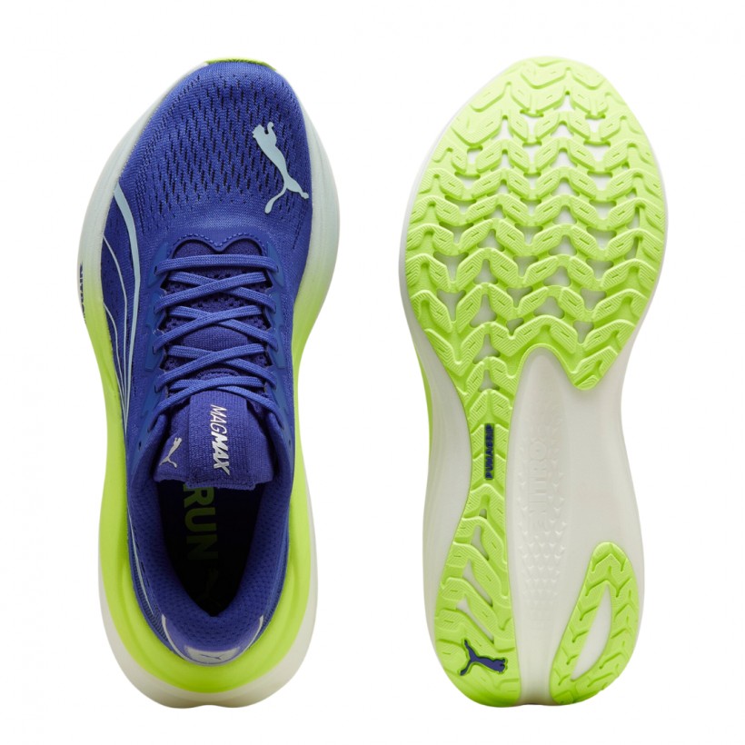 Baskets Puma MagMax Nitro bleu vert 