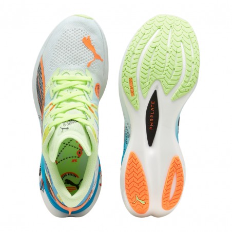 Shoes Puma Deviate Nitro 3 Marathon Series Blue Green 