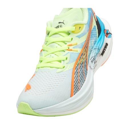 Schuhe Puma Deviate Nitro 3 Marathon Series Blau Grün  Damen