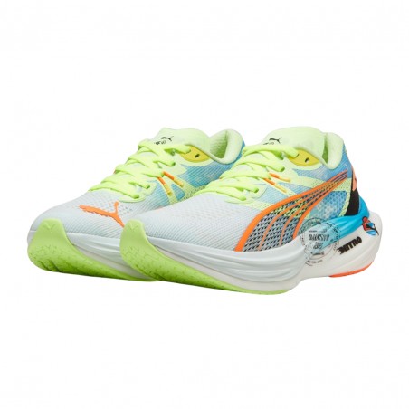 Shoes Puma Deviate Nitro 3 Marathon Series Blue Green  Women