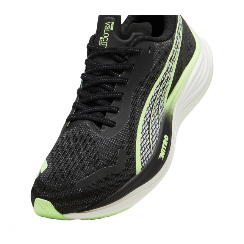 Turnschuhe Puma Velocity Nitro 3 Schwarz Grün 