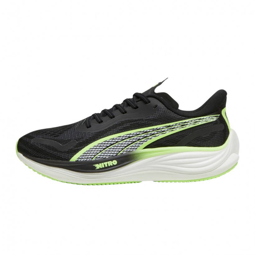 Zapatillas Puma Velocity Nitro 3 Negro Verde 