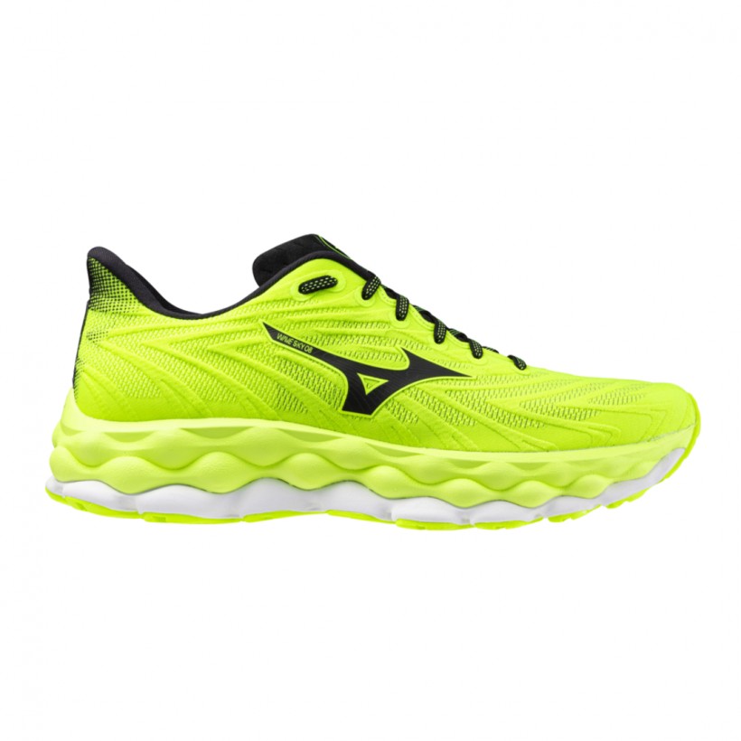 Shoes Mizuno Wave Sky 8 Fluor Yellow Black 