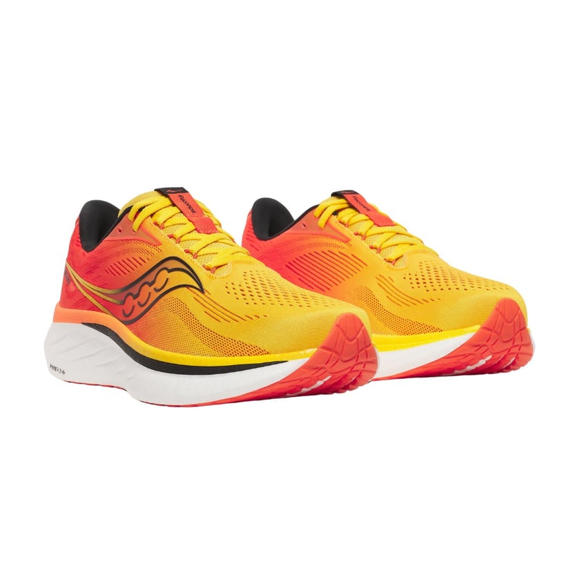 Saucony Ride 18 Geel Oranje SS25 Sneakers
