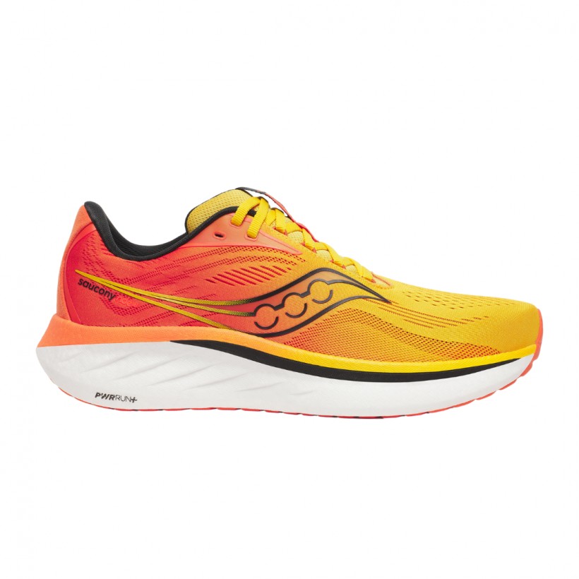 Zapatillas Saucony Ride 18 Amarillo Naranja SS25