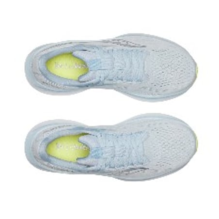 Ténis Saucony Ride 18 Azul Claro Branco SS25 Feminino