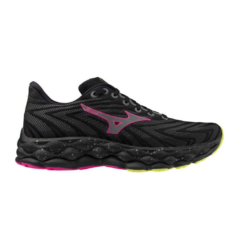 Sapatos Mizuno Wave Sky 8 Preto Rosa 