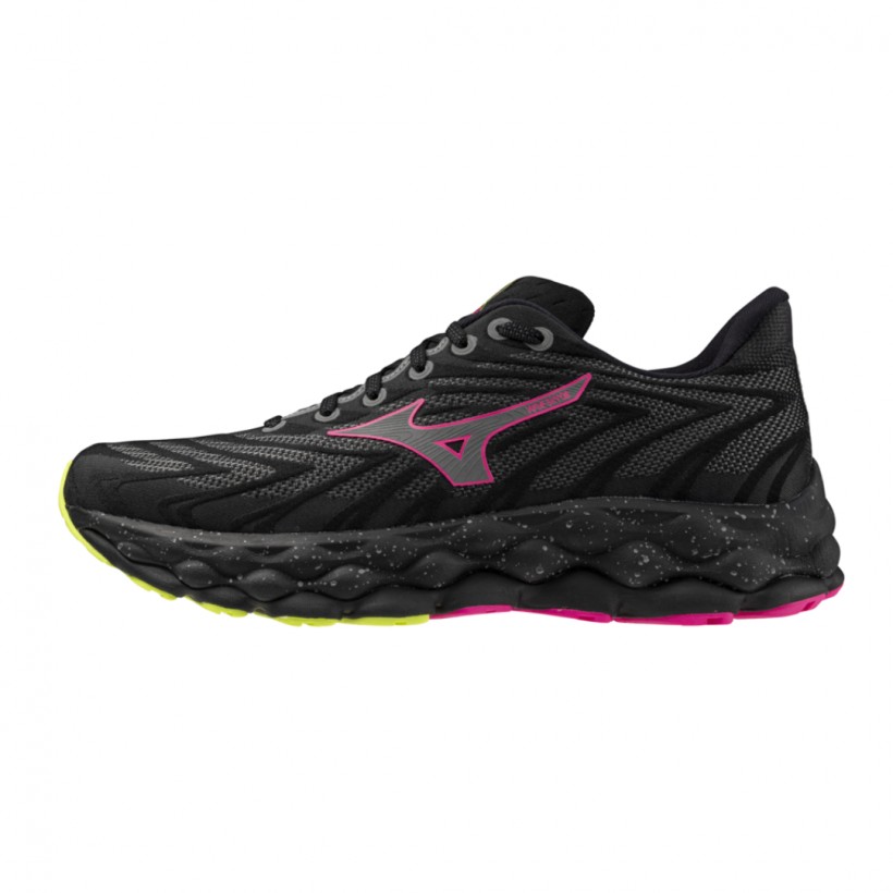 Chaussures Mizuno Wave Sky 8 noir rose 