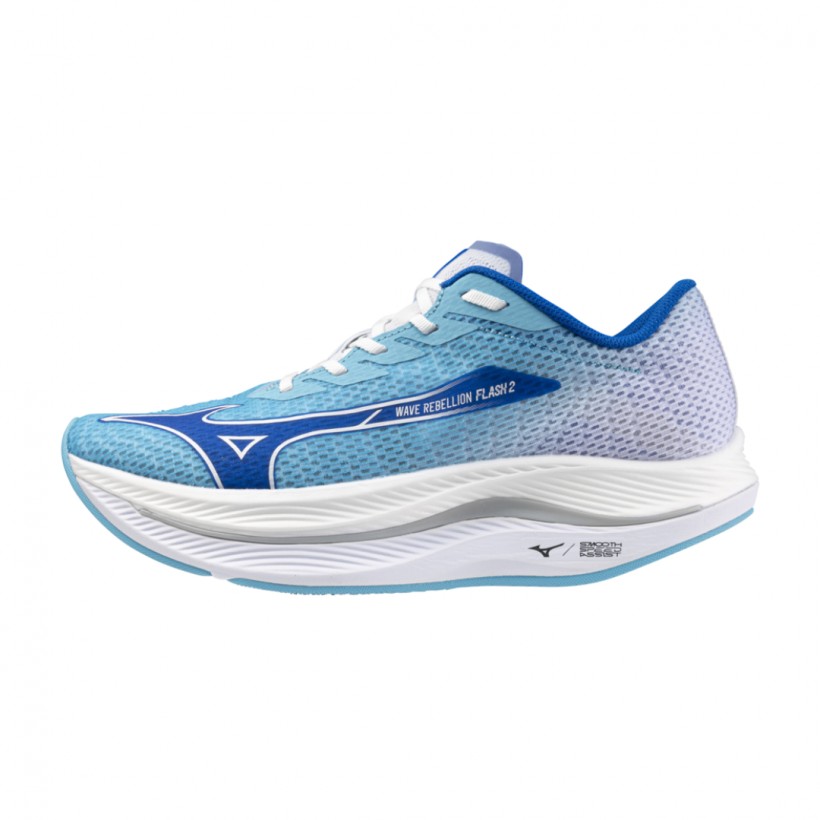 Mizuno Wave Rebellion Flash 2 Blue White  Shoes
