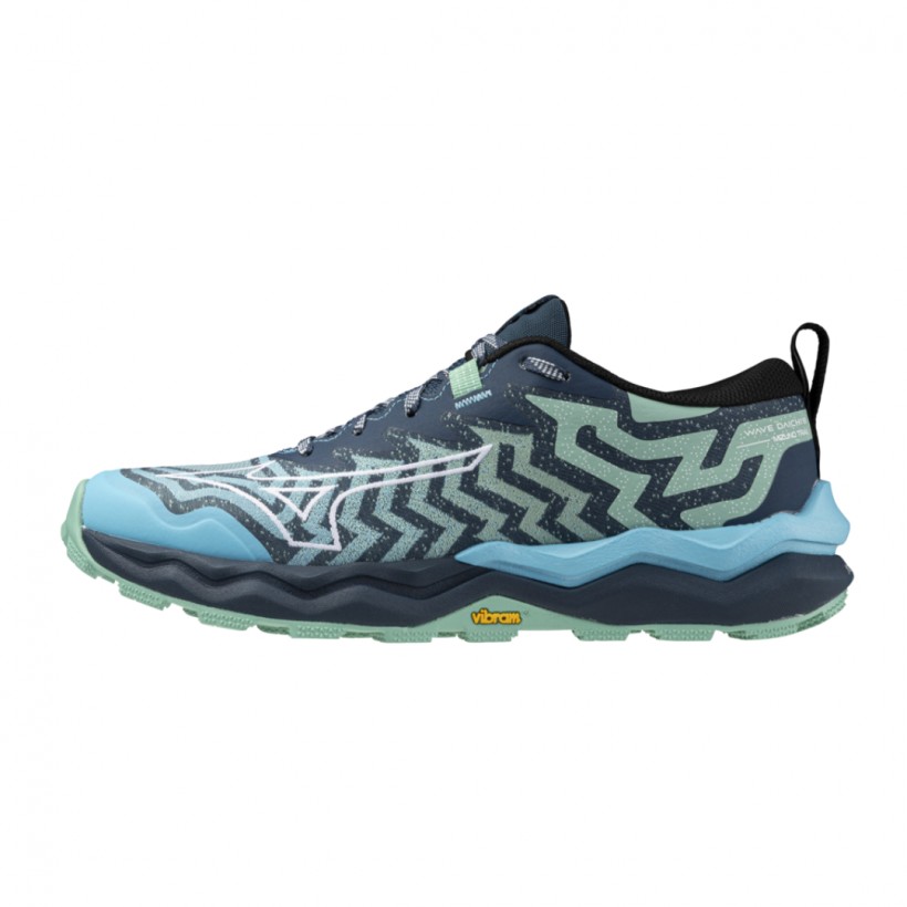 Chaussures Femme Mizuno Wave Daichi 8 Bleu Vert 