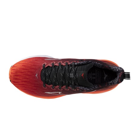 Mizuno Wave Rider 28 Amsterdam Rood Zwarte Schoenen