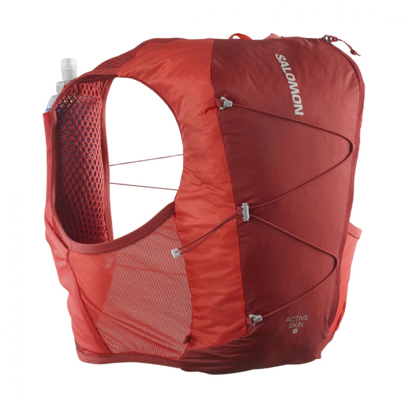 Gilet da corsa Salomon Active Skin 8 rosso