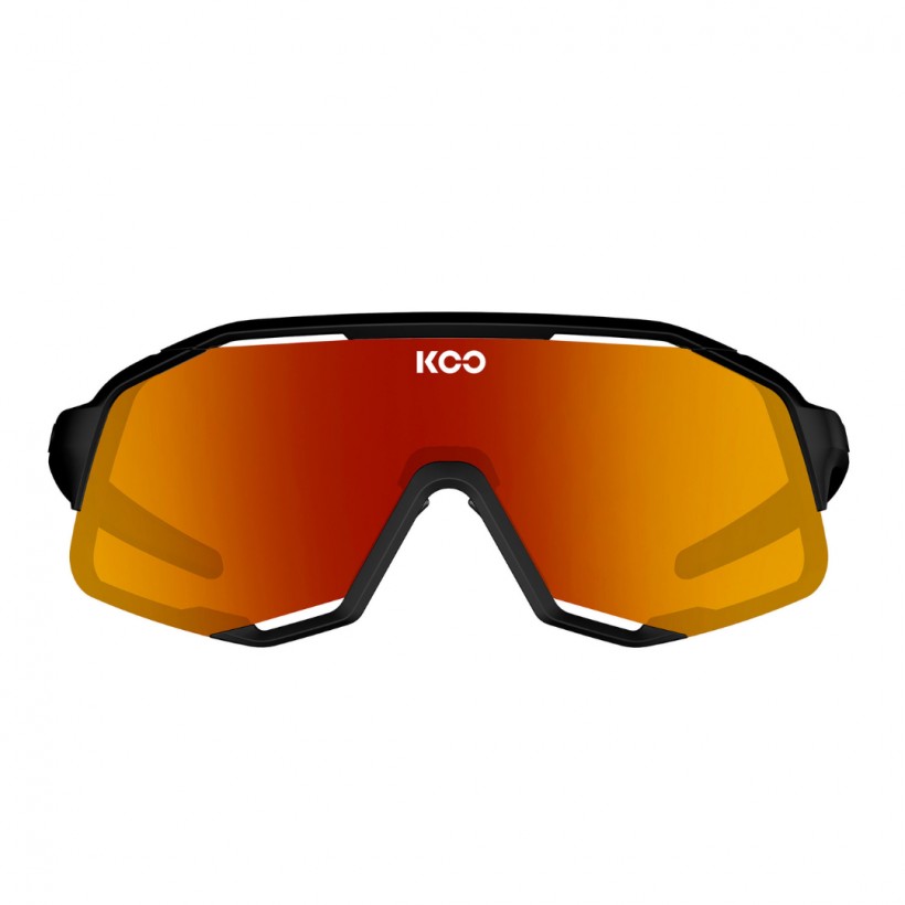 KOO Demos Glasses Black Orange Lens