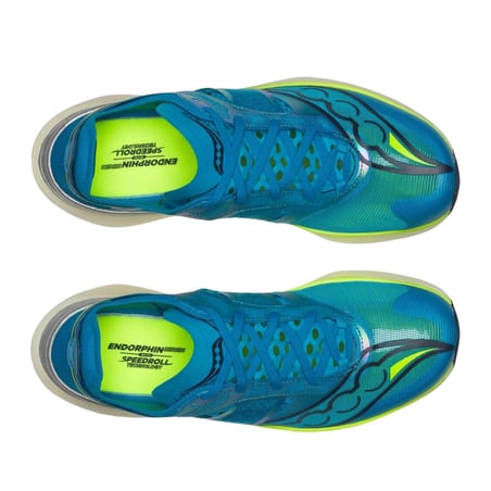 Sapatos Saucony Endorphin Elite Azul Verde