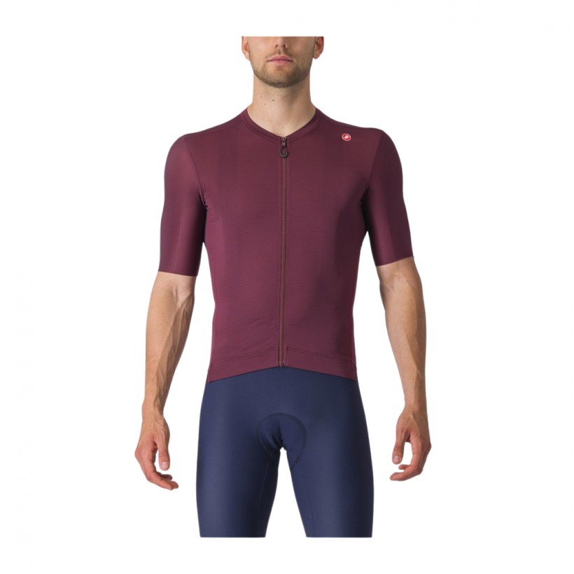 Maillot manches courtes Castelli Espresso marron